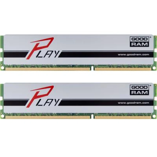 Модуль пам'яті для комп'ютера DDR3 8GB (2x4GB) 1600 MHz PLAY Silver Goodram (GYS1600D364L9S/8GDC) - изображение 1