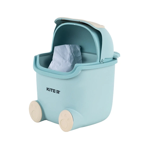 Кошик для паперів Kite Настільний контейнер для сміття, блакитний (K24-009-4) - picture 4