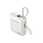 Батарея універсальна Vention 10000mAh 35W PD, QC, built-in USB-C Cable, LED Display, Beige (FHEN0) - зменшене зображення 1