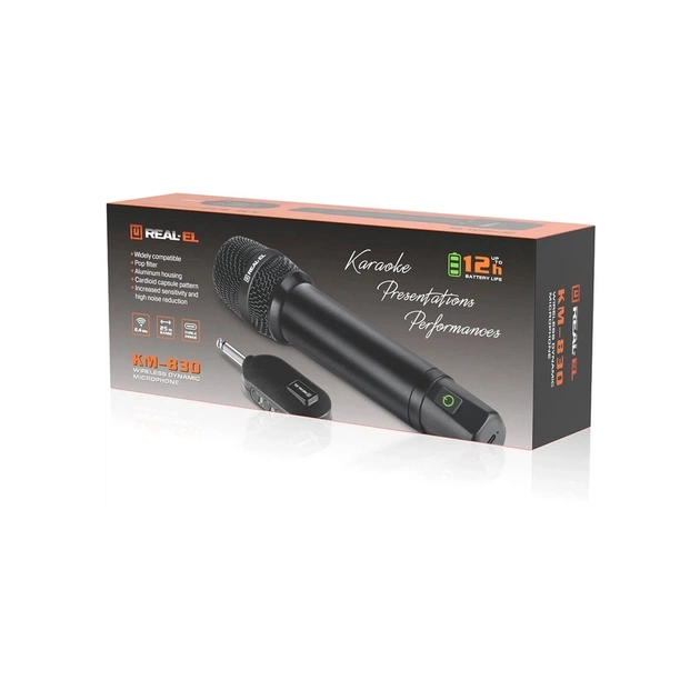 Мікрофон REAL-EL KM-830 Black (EL121900001) - picture 9