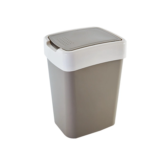 Контейнер для мусора Алеана Евро Какао / белая роза 18 л (алн 122067/какао/біла роза) - изображение 1
