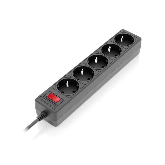 Мережевий фільтр живлення REAL-EL RS-Protect 505, 1.8m, black (EL122300044) - зображення 7