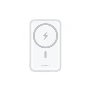 Батарея універсальна Choetech Magnetic Wireless 10000mAh 20W, PD,QC/3.0, USB-A, USB-C, White (B663-ACWH) зображення 1