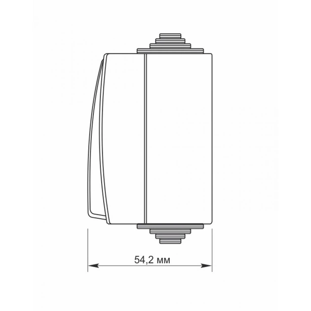Кнопка дзвінка Videx VIDEX BINERA IP65 Кнопка звонка серая (VF-BNW11DB-G) (VF-BNW11DB-G) - зображення 5