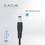 Кабель питания USB to DC 5.5x2.5mm 9V 1.0m 1.0A ACCLAB (1283126565113) - уменьшенное изображение 3