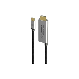 Кабель мультимедійний USB-C to HDMI hdmi-pd100.grey Promate (hdmi-pd100.grey) зображення 1