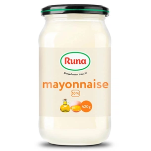 Соус Руна Майонез 50% жиру 420 г (4820015948434) picture 1