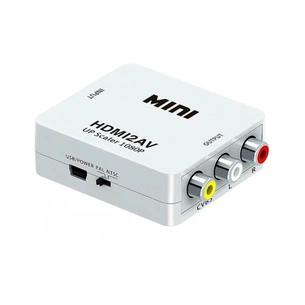 Перехідник HDMI F to 3xRCA F AV 720P/1080P white Voltronic (YT-CM-HDMI/AV-W) зображення 1