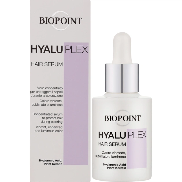 Сыворотка для волос Biopoint Hyaluplex Hair Serum Для защиты при окрашивании 30 мл (8052862411427) - изображение 1