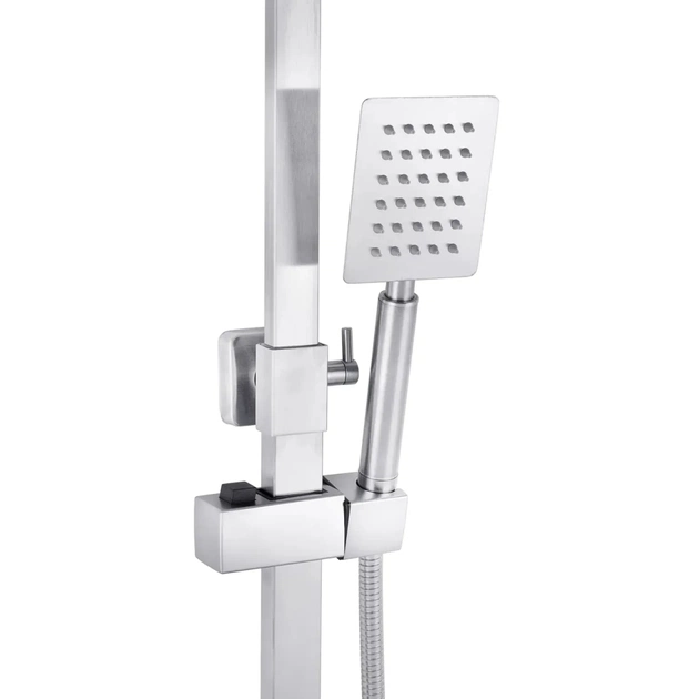 Душовий гарнітур Kroner Edelstahl Kubus-ESG063 + змішувач Edelstahl Kubus-ESG010 + змішувач Kroner Edelstahl Kubus-ESG05 (CVS30172) - изображение 6