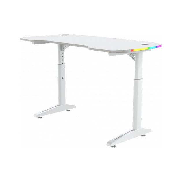 Комп'ютерний стіл GT Racer T-1229 White (T-1229 (120x60x71-79) White) - зображення 1