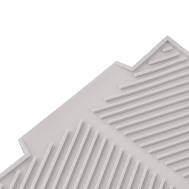 Сушарка для посуду Ardesto Minimalism 39х25х8см, силікон, метал, сірий (ARHK4102DR) - picture 3