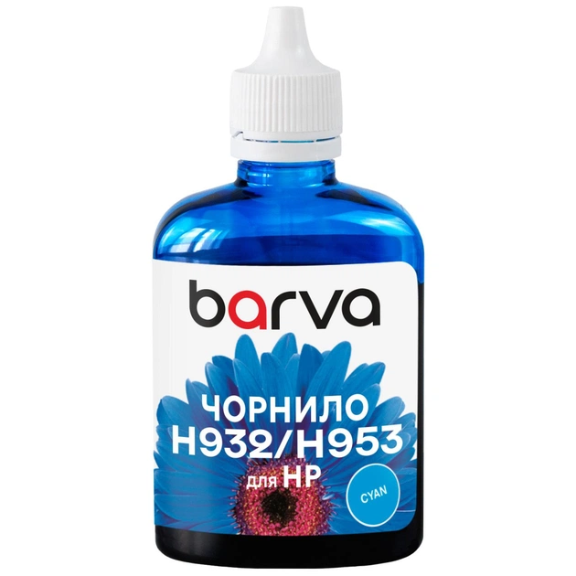 Чернила Barva HP 933/951/953 100ml, cyan, pigment (H933-801) - изображение 1