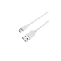Дата кабель USB 2.0 AM to Micro 5P 1.0m 2.4A BX14 white BOROFONE (6957531089988) - зменшене зображення 3
