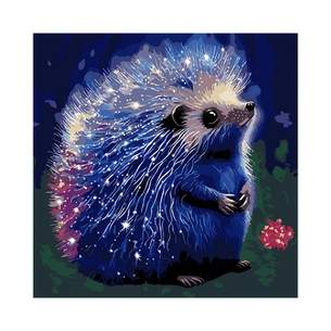 Картина по номерам Santi Казковий їжачок, 40*40см, LED підсвітка (955080) зображення 1