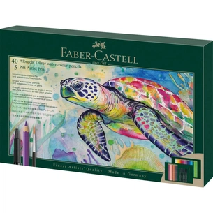 Олівці кольорові Faber-Castell Albrecht Drer, акварельні, 40 кольорів з аксесуарами 217554 (33015) зображення 1