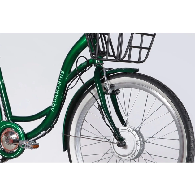 Електровелосипед Dorozhnik 26" eAQUAMARINE BH рама-17" 36B 13А*г 500Вт 2026 зелений (ELB-D-26-317) - picture 4