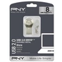 USB флеш накопичувач PNY flash 8GB Attache i Durable Metal Silver USB 2.0 (FDI8GBATTI-EF) - уменьшенное изображение 3