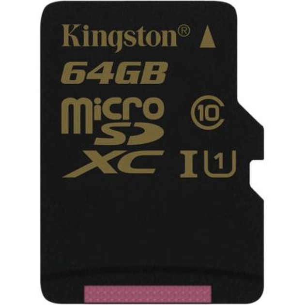 Карта пам'яті Kingston 64GB microSD Class10 UHS-I U1 (SDCA10/64GBSP) - изображение 1