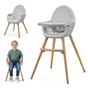 Стілець для годування Kinderkraft 2 в 1 Fini 2 Grey (5902533924509) - зменшене зображення 3