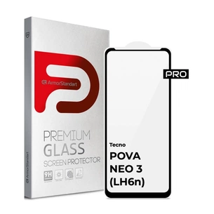 Скло захисне Armorstandart Pro Tecno POVA NEO 3 (LH6n) Black (ARM70387) зображення 1