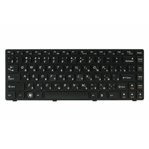 Клавіатура ноутбука PowerPlant Lenovo IdeaPad G480 чорна, чорна рамка (KB311880) зображення 1