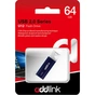 USB флеш накопичувач AddLink 64GB U12 Dark Blue USB 2.0 (ad64GBU12D2) - уменьшенное изображение 2