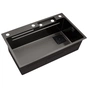 Мийка кухонна Kroner SchwarzeSET7545HM (CV033382) - зменшене зображення 3
