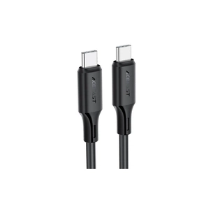 Дата кабель USB-C to USB-C 1.2m 3A 60W silicone black Acefast (6974316284161) зображення 1