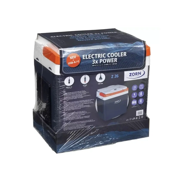 Автохолодильник Zorn Z-26 LNE + USB 12/230 V (4251702501142) - зображення 6