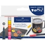 Набір маркерів Faber-Castell тонких для декору Creative Marker M (1,5 мм), 6 кольорів (32659) - зменшене зображення 1