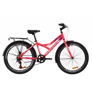 Велосипед Discovery 24" FLINT Vbr рама-14" St 2020 рожевий + багажник (OPS-DIS-24-172) зображення 1