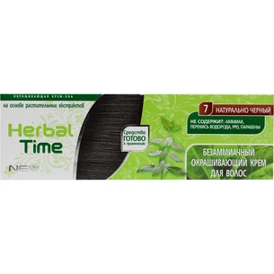 Хна Herbal Time 7 - Натурально-чорний 75 мл (3800010501101) зображення 1