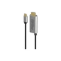 Кабель мультимедійний USB-C to HDMI hdmi-pd100.grey Promate (hdmi-pd100.grey) - уменьшенное изображение 1