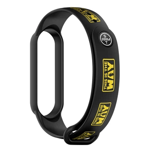 Ремінець до фітнес браслета Armorstandart This is the Way для Xiaomi Mi Band 7/6/5 Appeal Black (ARM59258) зображення 1