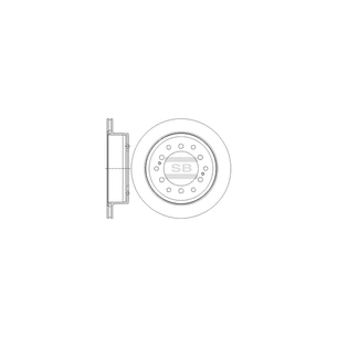 Гальмівний диск HI-Q SD4027 зображення 1