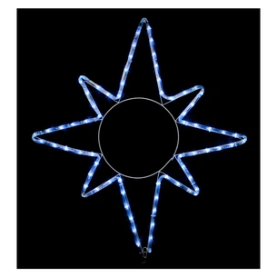 Гірлянда Delux Motif flash Star 65 х 75 см білий IP44 EN (90012985) зображення 1