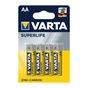 Батарейка Varta AA SUPERLIFE Zinc-Carbon R6 * 4 (02006101414) - зменшене зображення 1