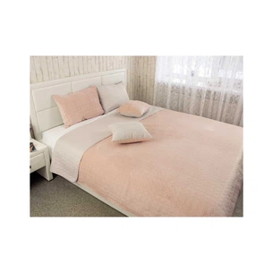 Покривало Руно двостороннє VeLour Мигдальне 180х220 см (340.55_Almond) зображення 1