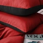 Постільна білизна MirSon 002-009 Black/Red Фланель 2 x 160 x 220 Сімейний Євро (2200009656576) - зменшене зображення 7