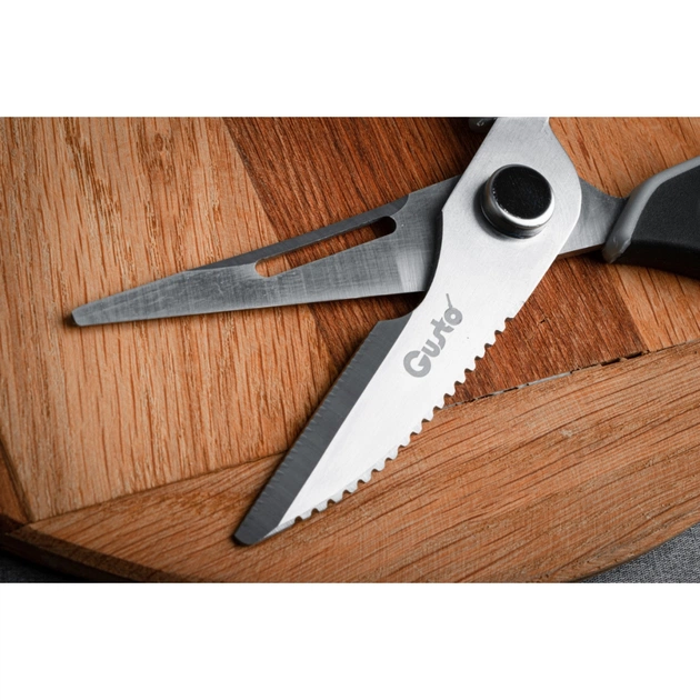 Кухонні ножиці Gusto 23 см Сіро-чорні (GT-6123) - picture 6