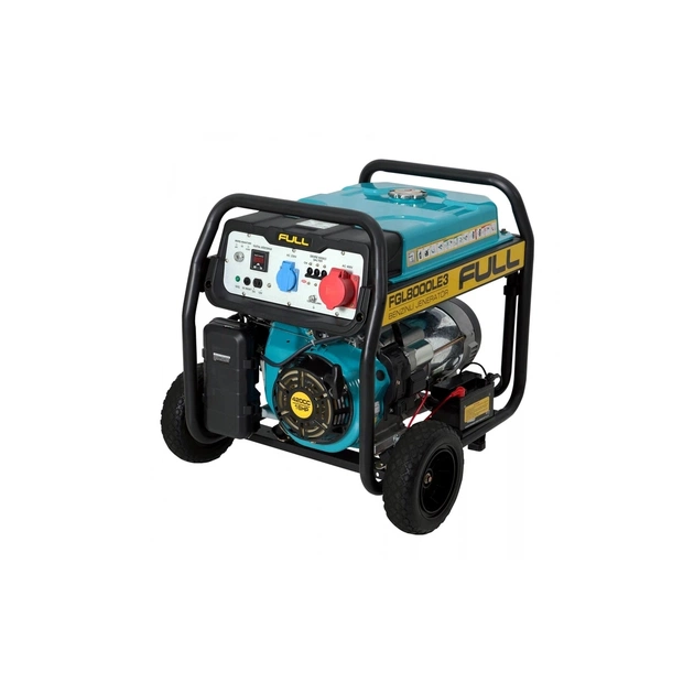 Генератор FULL FGL8000LE3, 3-ф. 380/220V, 11kVA/8.8kW, 25 л, 2.4 л/ч, стартер (FGL8000LE3) - изображение 1