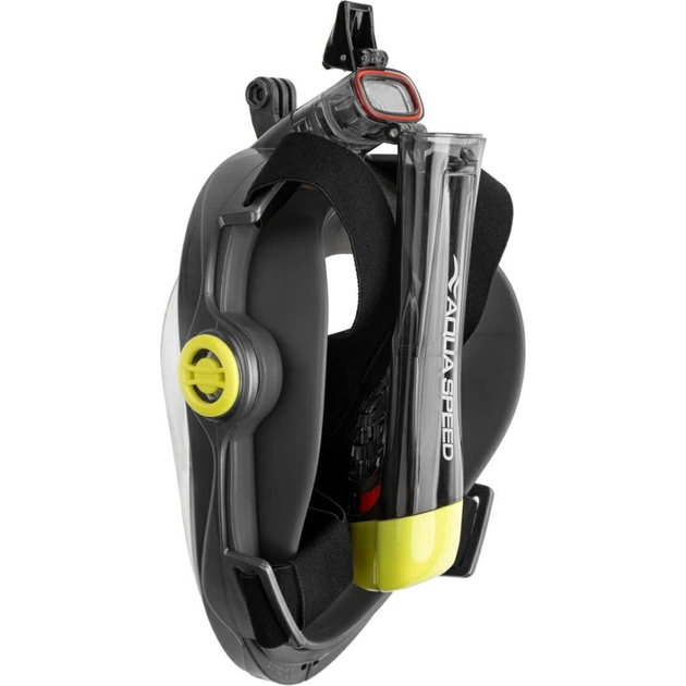 Маска для плавання Aqua Speed Spectra 2.0 9921 чорний, жовтий 247-30 L/XL (5908217699213) - picture 4