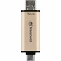 USB флеш накопичувач Transcend 256GB JetFlash 930 Gold-Black USB 3.2/Type-C (TS256GJF930C) - зменшене зображення 5