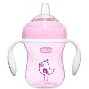 Поїльник-непроливайка Chicco Transition Cup 200 мл Рожевий (06911.10) зображення 1