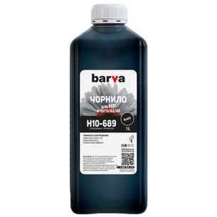Чорнило Barva HP 10/13/82/88, 1л, Black, pigmented (H10-689) зображення 1