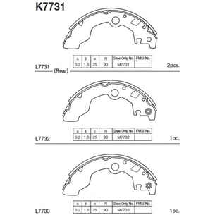 Гальмівні колодки KASHIYAMA K7731 зображення 1