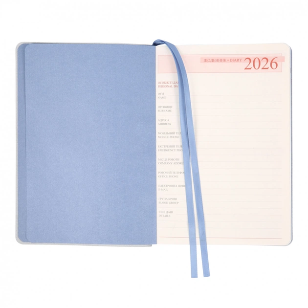 Тижневик Leo planner А5 датований 2026 "Vitto", м‘який, блакитний, 368 сторінок (252644) - picture 5