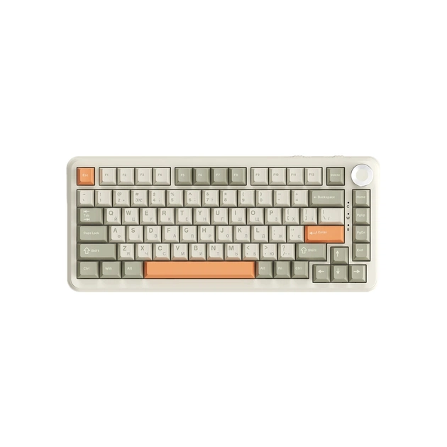 Клавиатура Ajazz AK820 MAX Flying Fish Switch RGB Wireless/Bluetooth/USB Beige (AK820MAX-FF-R) - изображение 1