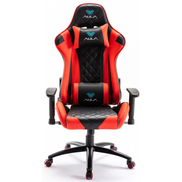 Крісло ігрове Aula F1029 Gaming Chair Black/Red (6948391286181) - зображення 1